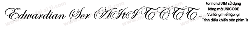 Edwardian Scr AItI TCTT字体转换